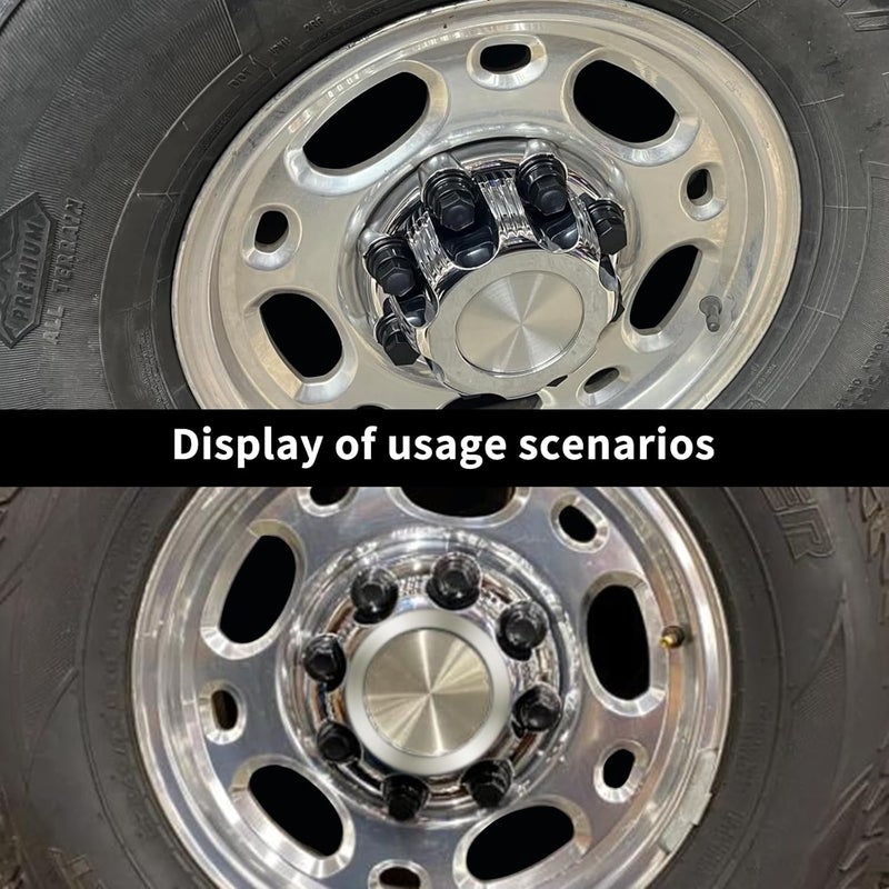 snobli (Set of 4) Chrome Wheel Center Caps 8 Lugs Compatible with Select 16 Inch Van & Truck - Replacement 15039489, 15039488, 9597169, 9597170 - Image 3